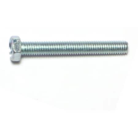 Midwest Fastener #10-32 x 1-1/2 in Slotted Hex Machine Screw, Zinc Plated Steel, 20 PK 65577